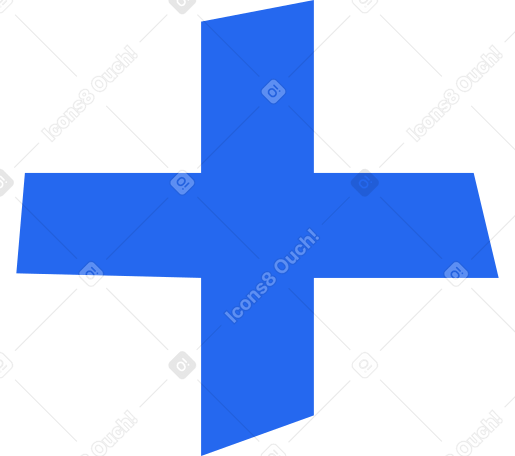 Croix bleu PNG, SVG