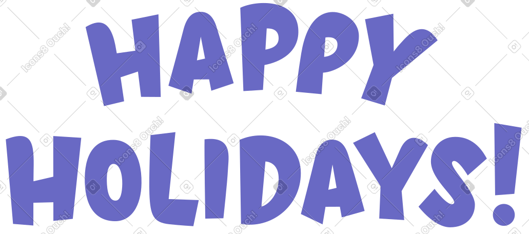 happy holidays PNG, SVG