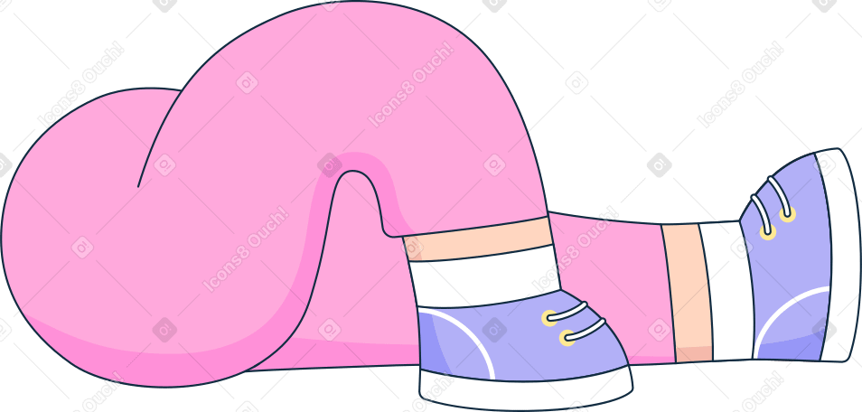 legs in pink pants PNG、SVG