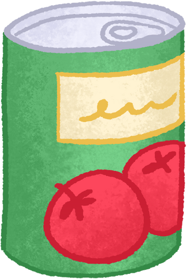 Can with tomatoes PNG、SVG