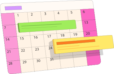 Aufgaben im kalender PNG, SVG