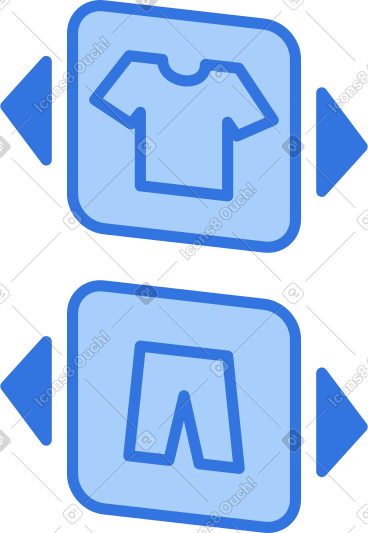 服装选择按钮 PNG, SVG