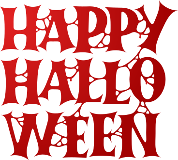 lettering happy halloween bloody text PNG, SVG