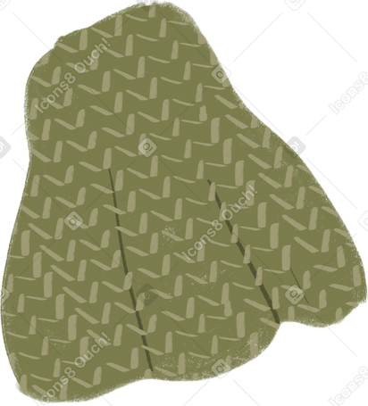 green cloth with a pattern Illustration in PNG, SVG