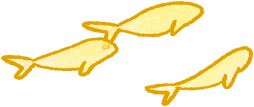Yellow fishes PNG, SVG
