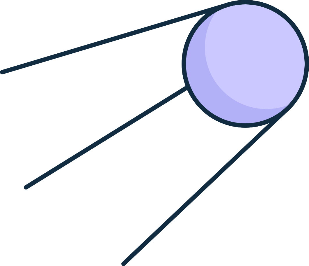 sputnik Illustration in PNG, SVG