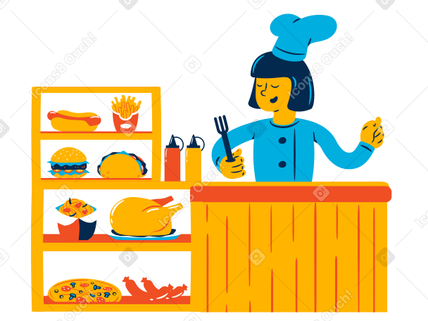 Welcome to the diner Illustration in PNG, SVG