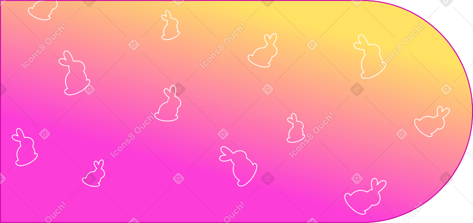 背景与兔子 PNG, SVG