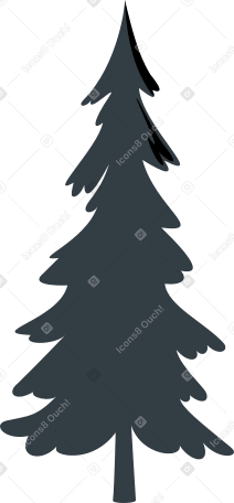 dark gray tree PNG、SVG
