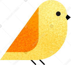 little yellow bird Illustration in PNG, SVG