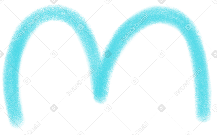 blue mountain-shaped line Illustration in PNG, SVG