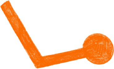 orange stick with a dot PNG, SVG