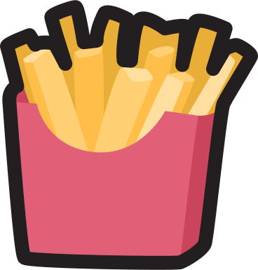 French fries PNG, SVG