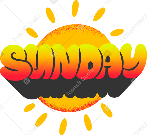 sunday PNG, SVG