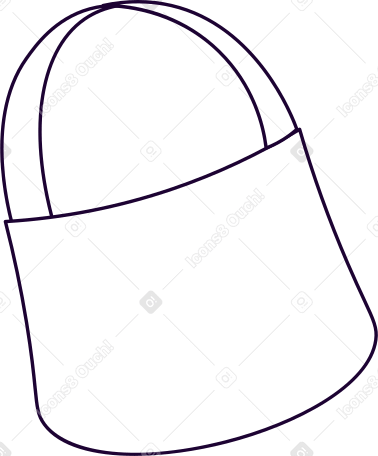 white shopping bag Illustration in PNG, SVG