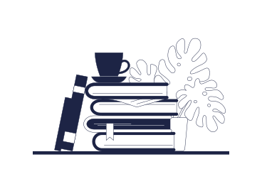 Bücher und kaffee auf dem tisch PNG, SVG