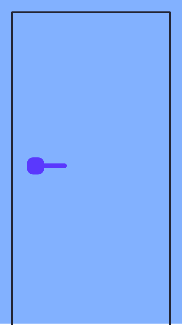 blue door PNG, SVG