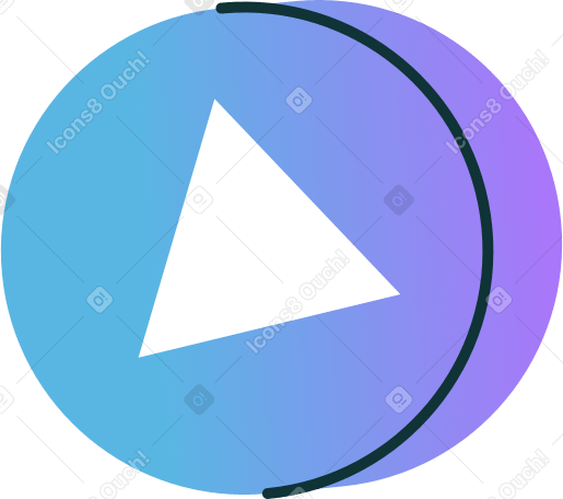 round play icon PNG, SVG