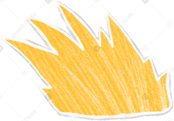 yellow dry grass Illustration in PNG, SVG