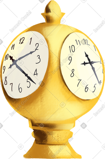 Street clock PNG, SVG