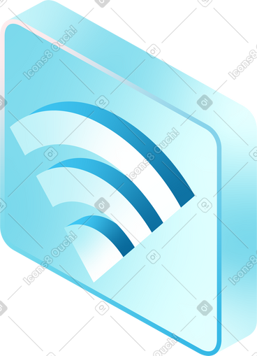 Isometric wi fi icon PNG, SVG