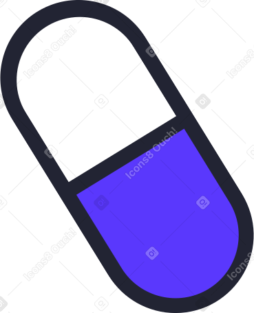 pill Illustration in PNG, SVG