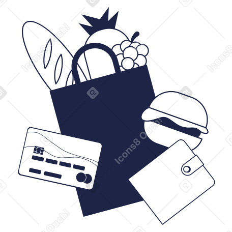 Online grocery delivery PNG, SVG