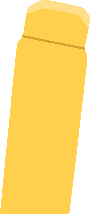 yellow thermos PNG, SVG