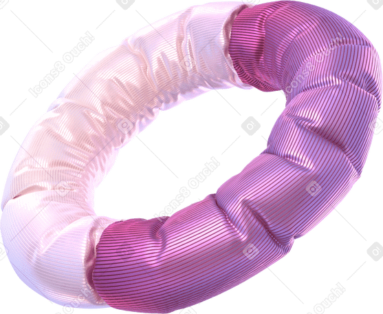 3D inflated donut chart PNG、SVG