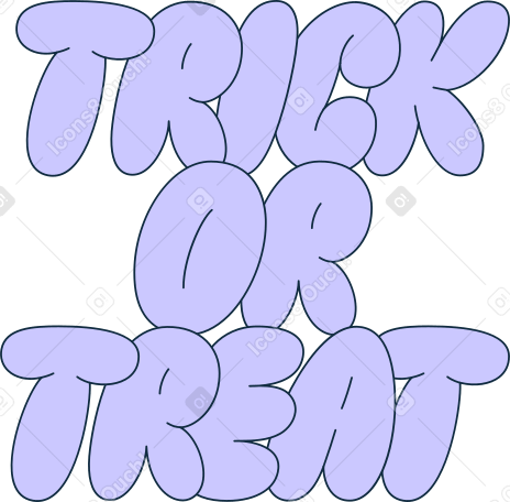 letras doces ou travessuras PNG, SVG