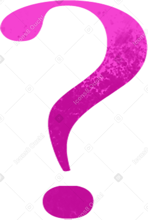 pink textured question mark Illustration in PNG, SVG