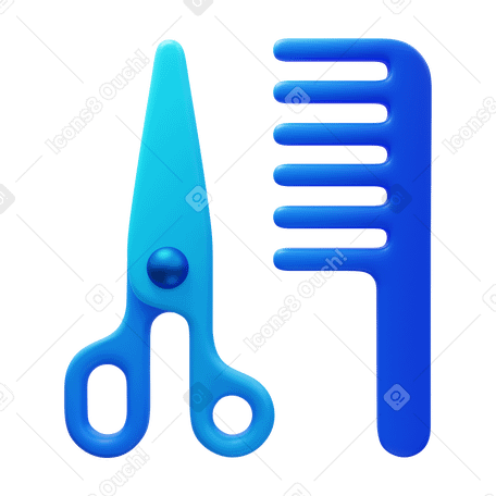3D barbershop PNG, SVG