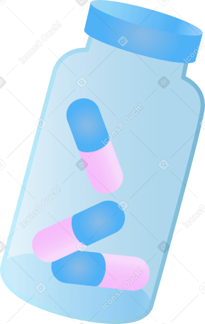 Bottiglia di integratori vitaminici PNG, SVG