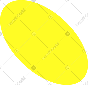 Yellow oval PNG, SVG