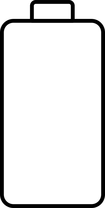 empty battery PNG, SVG