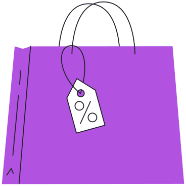 Bag with discounts paper PNG, SVG