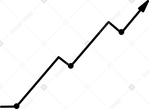 black arrow with dots up в PNG, SVG