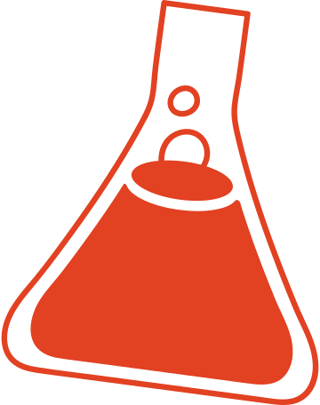 flask with chemical liquid Illustration in PNG, SVG