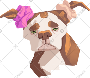 American bulldog动态插图，格式有GIF、Lottie (JSON)、AE