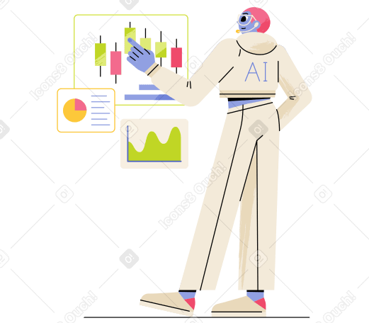 AI human Illustration in PNG, SVG