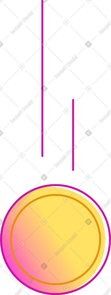 Falling coin PNG, SVG