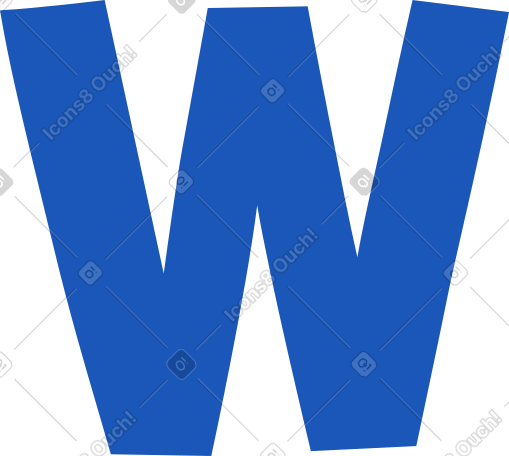 字母w PNG, SVG