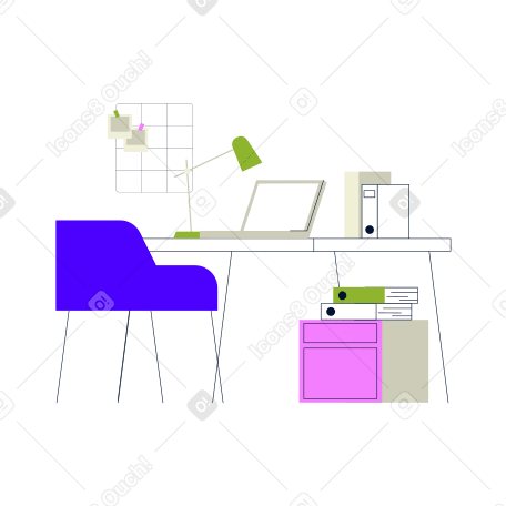 Bürohintergrund mit laptop auf dem schreibtisch PNG, SVG