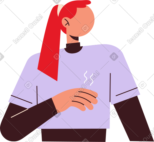 红头发的女人 PNG, SVG