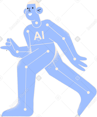 ai robot Illustration in PNG, SVG