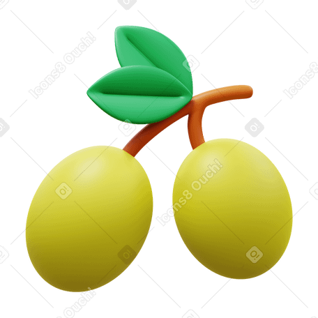 3D olive в PNG, SVG