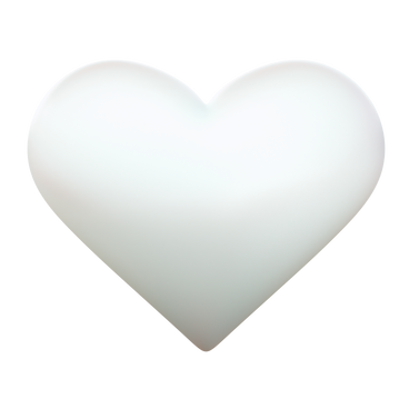 white heart  PNG, SVG
