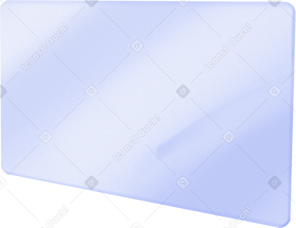 blue rectangle in perspective PNG、SVG