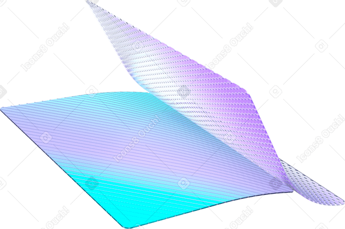 3D 두 개의 레이어로 구성된 질감 카드 PNG, SVG