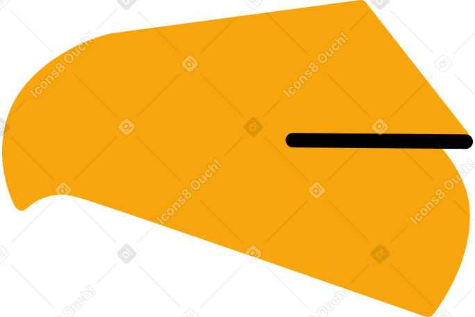 Желтая салфетка в PNG, SVG